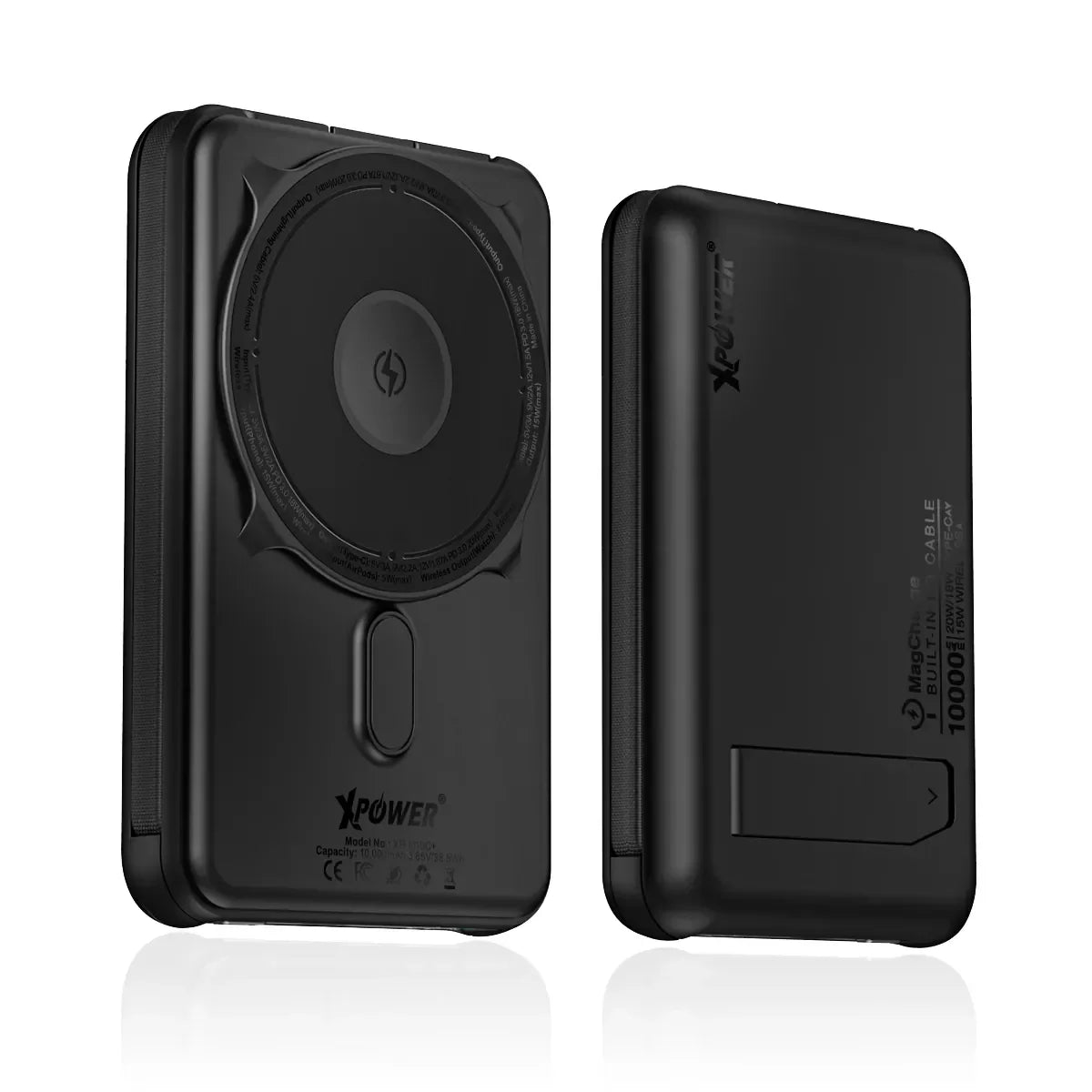 Xpower M10C 10000mAh 20W Wireless Power Bank - Black - Tashqila Xpower M10C 10000mAh 20W Wireless Power Bank - Black - Tashqila
